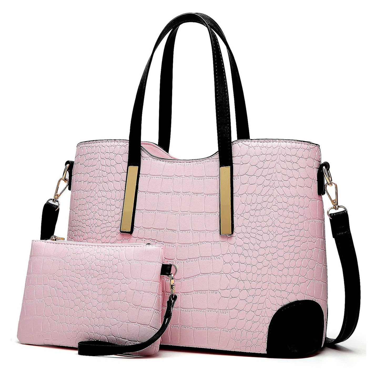 AICARE Women's 2-Piece Handbag Tote Bag Set with Matching Wallet