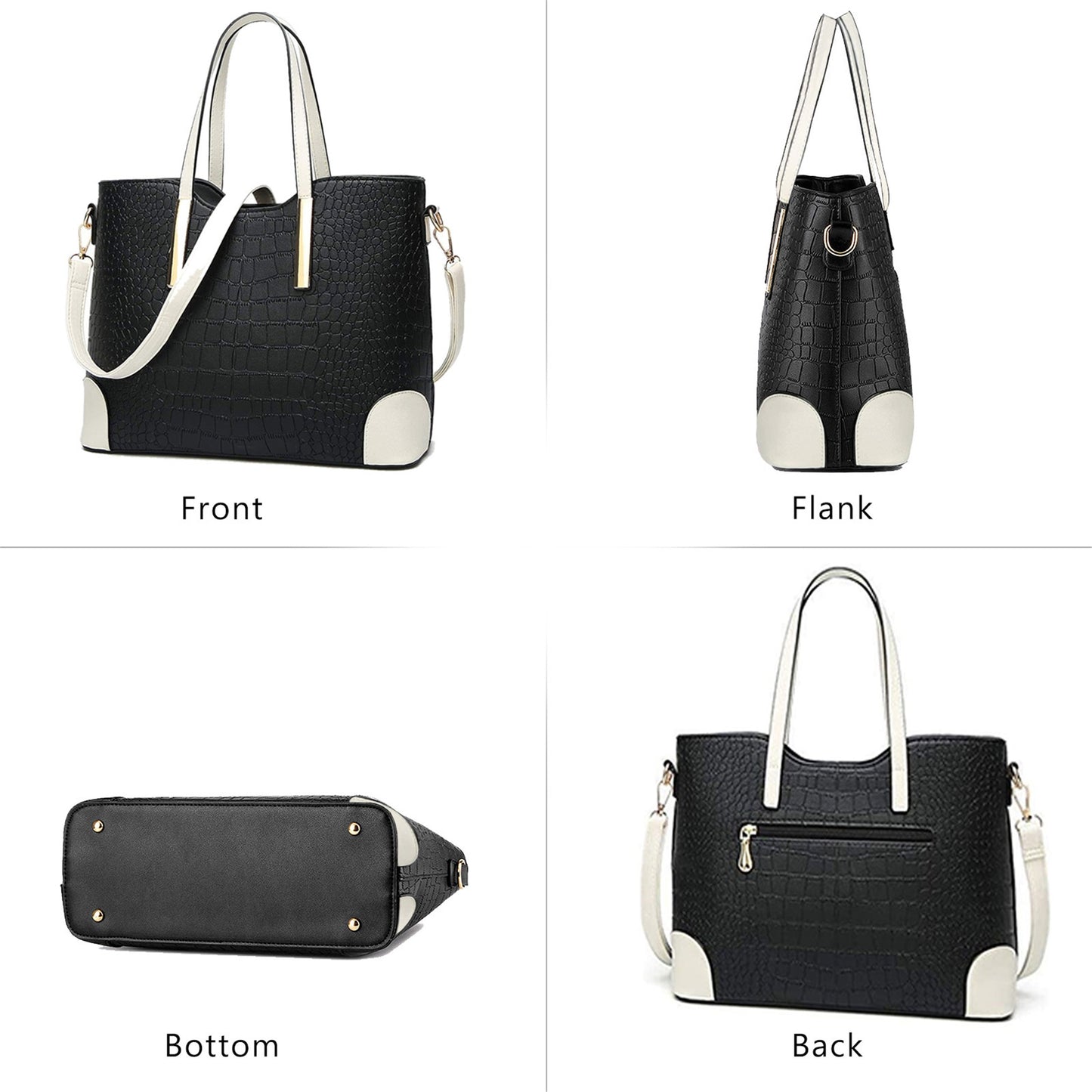 AICARE Women's 2-Piece Handbag Tote Bag Set with Matching Wallet