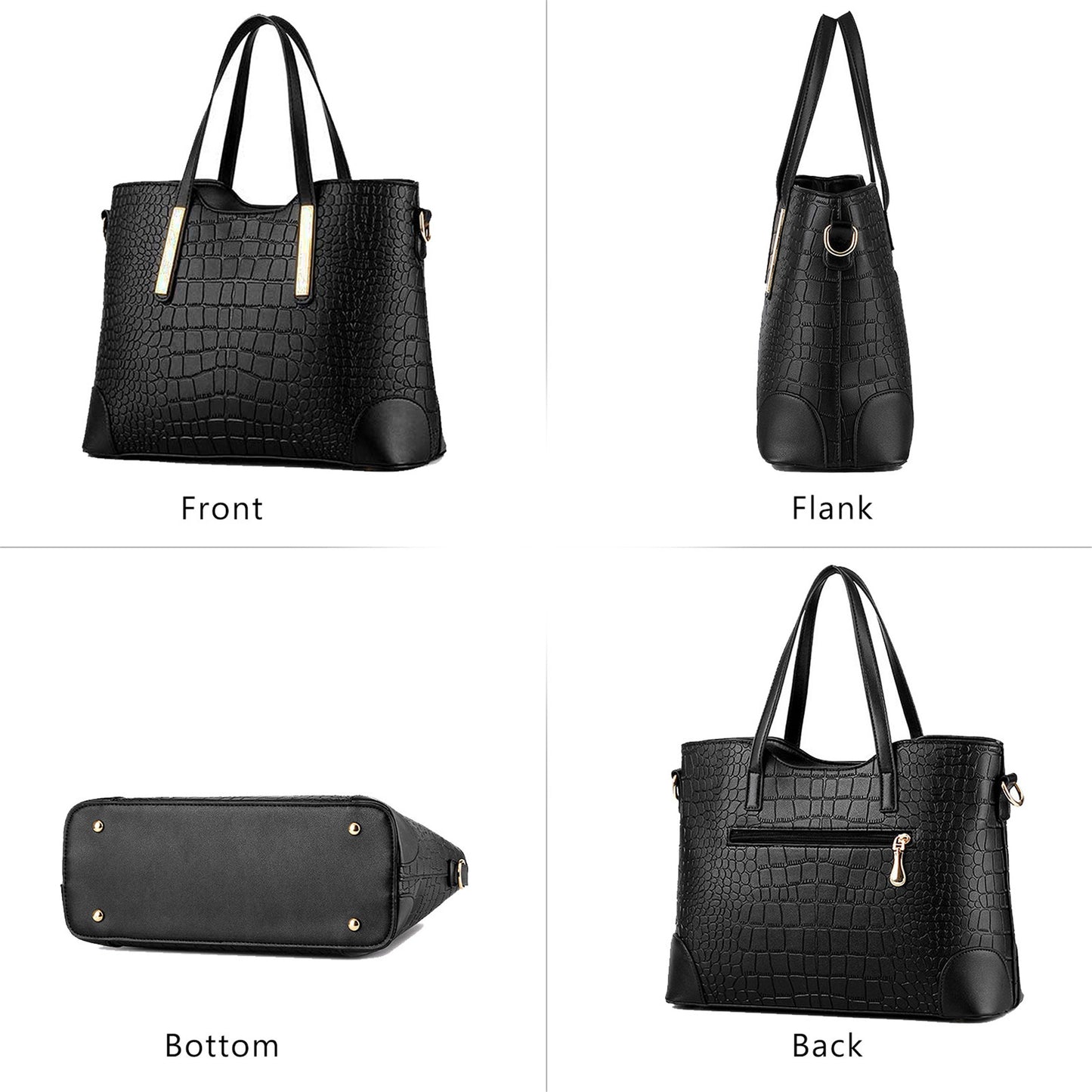 AICARE Women's 2-Piece Handbag Tote Bag Set with Matching Wallet