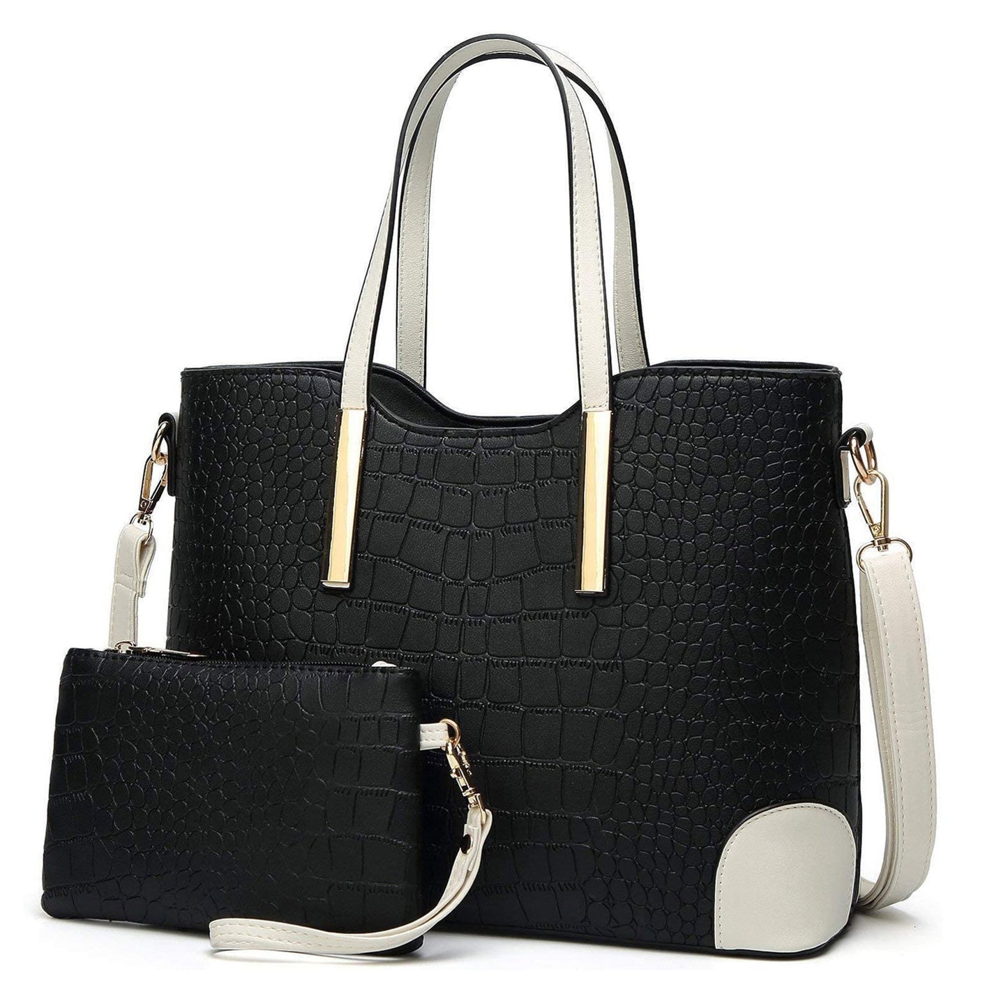 AICARE Women's 2-Piece Handbag Tote Bag Set with Matching Wallet