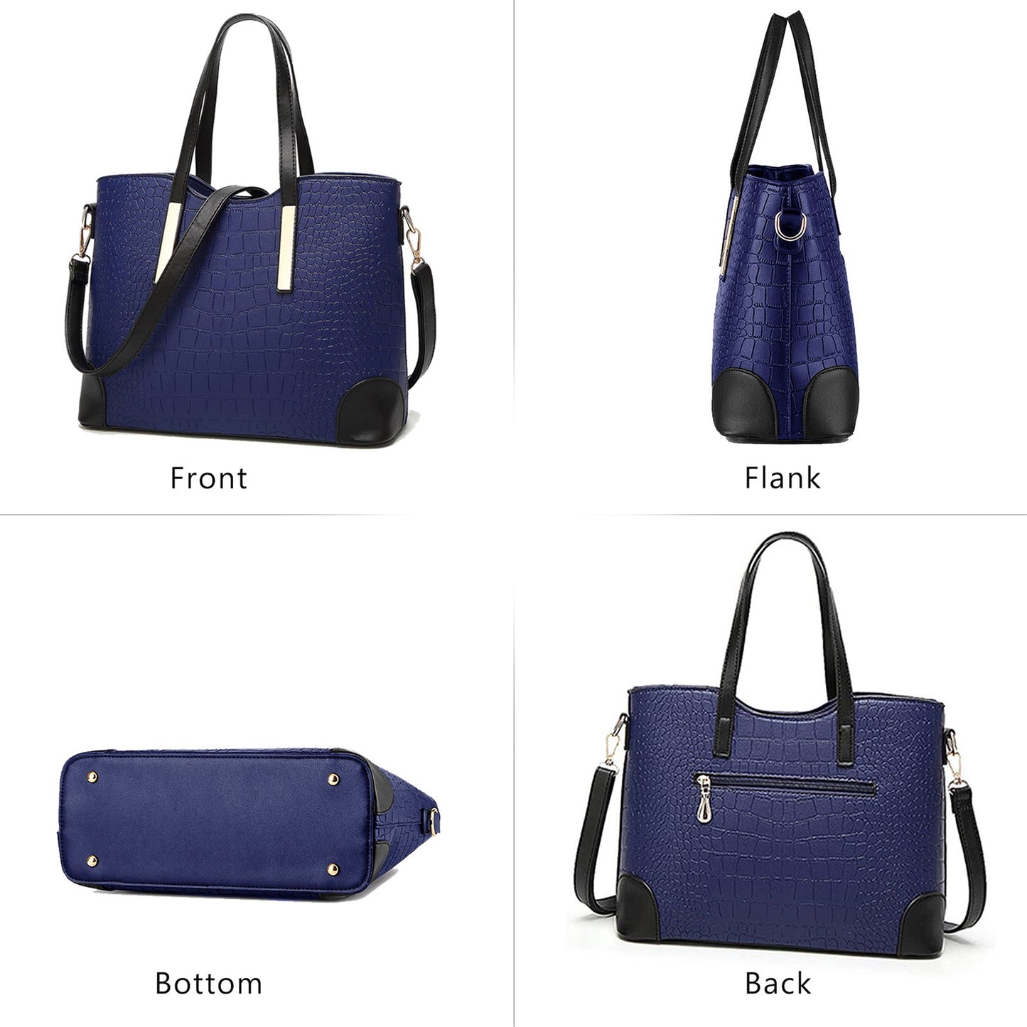AICARE Women's 2-Piece Handbag Tote Bag Set with Matching Wallet